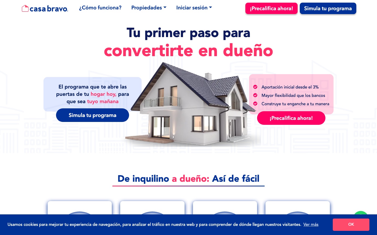 Screenshot of Casa BRAVO