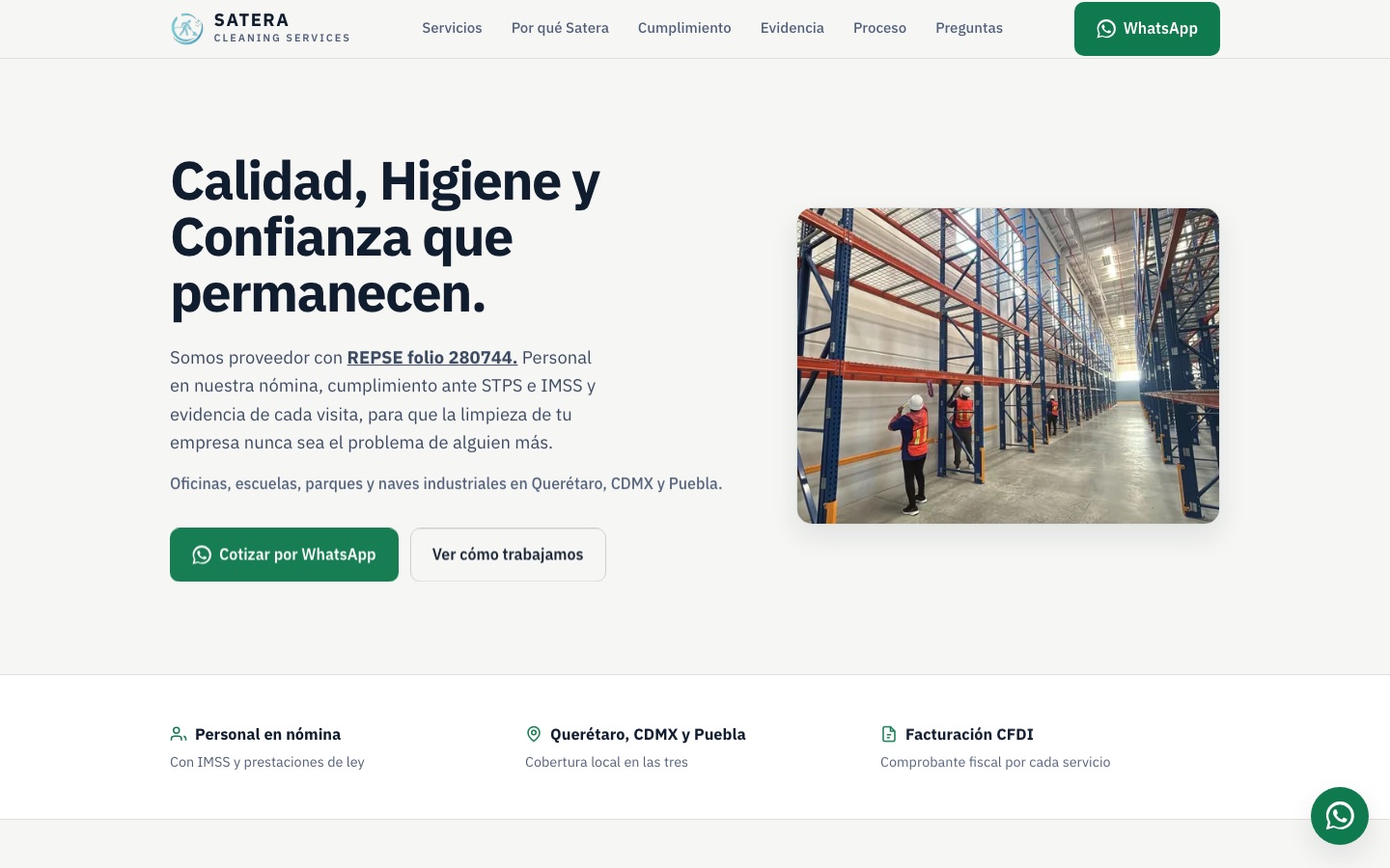 Screenshot of Satera